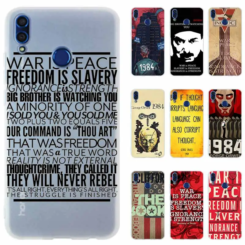 

Phone Case Cover for Huawei Honor 20 9X pro 10 9 lite 9i 8a 8X Max 8C 7X 7A Pro 6X V20 PLAY 1984 George Orwell book Novel