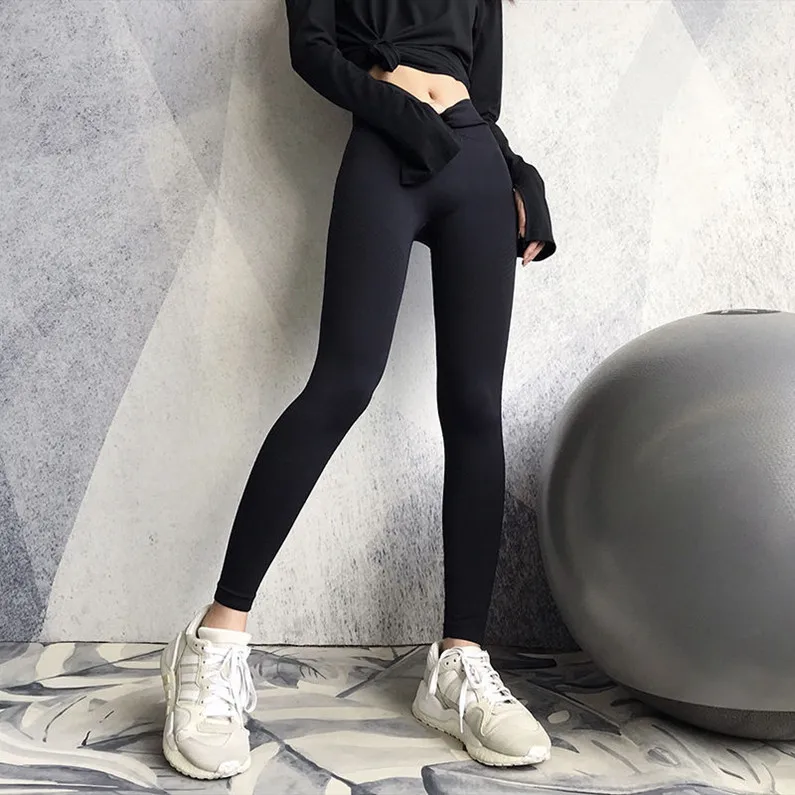 Fashion Push Up Leggings Women Workout Leggings Slim Leggings Polyester V-Waist Leggings Women Pencil Pants