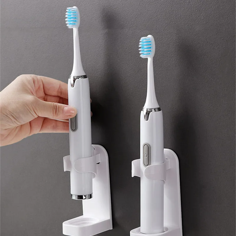 Wall Mounted Toothbrush Toothpaste Holder Storage Rack Organizer Self AdhesiveWF 