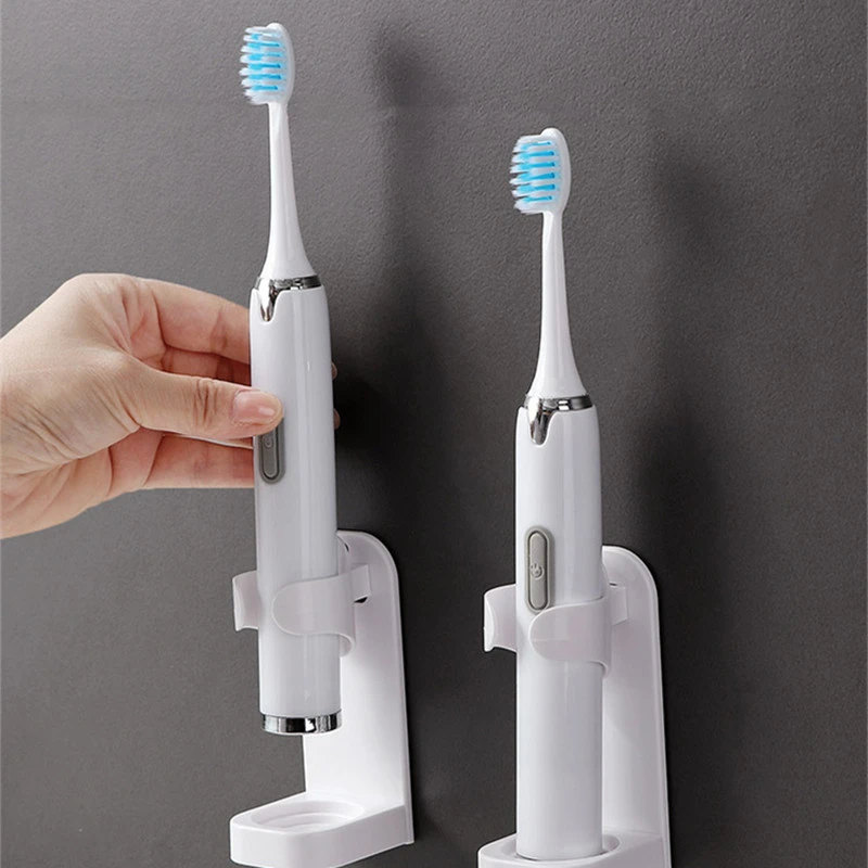 Creative Traceless Selfadhesive Electric Toothbrush Stand Rack Wall