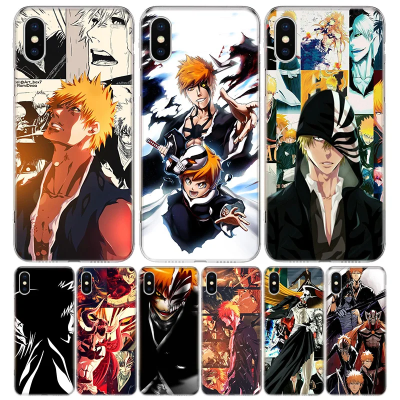 Kurosaki Ichigo Cover Phone Case For iPhone 11 Pro Max 13 12 Mini 6 X 8 6S 7 Plus XS + XR 5S SE Art Coque Cell Moblie | Мобильные