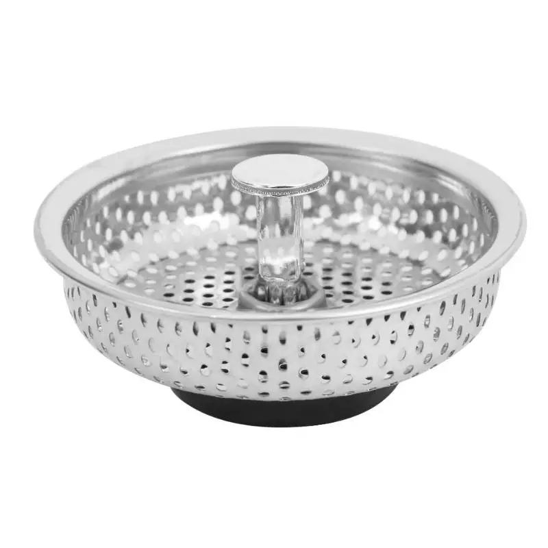 

Stainless Steel Mesh Kitchen Sink Plug Filter Cover Bathroom Basin Drainer