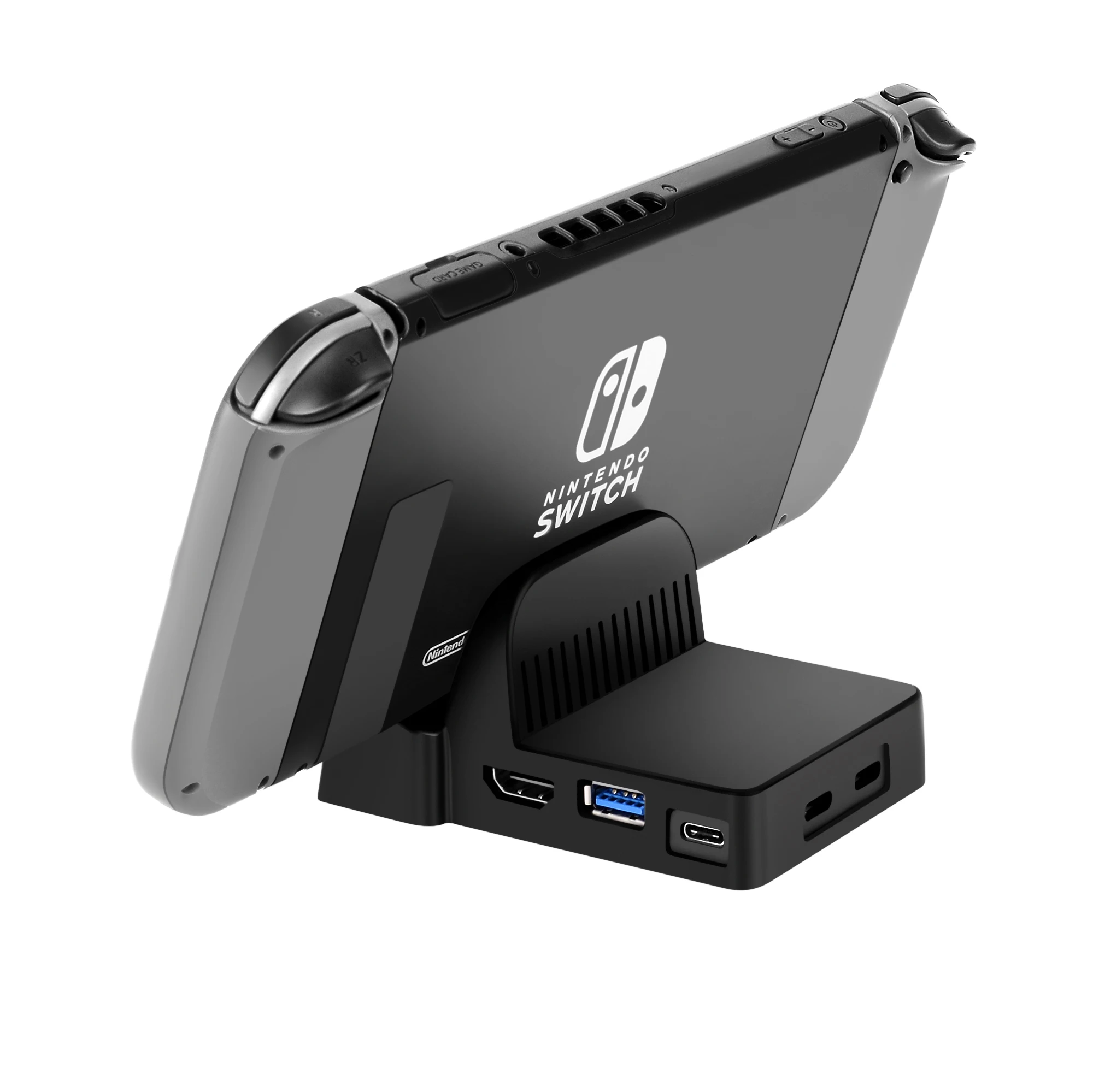 AOLION-Caso Base Substituição Portátil para Nintendo Switch, Base de Refrigeração Dock, DIY Modifie, Mini Video Game Consol