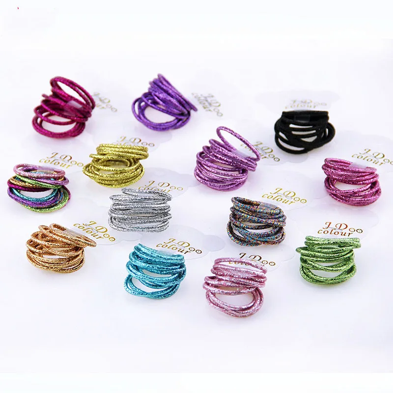 Kids Hair Rope Hair Accessories Scrunchy Candy Color Elastic Hair Bands Girls Decorations Headbands Rubber Band