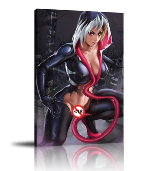 

HD Print Anime Game Posters Oil Painting Home Decor Wall Art on Canvas Spider Gwen Venom Canvas Printings Canvas Wall Art