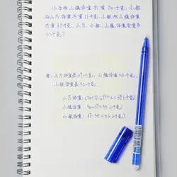 Stylo Gel effaçable 0.5mm, Tube effaçable bleu noir, stylo effaçable pour l'écriture, fournitures de papeterie scolaire et de bureau pour enfants, A3b5 