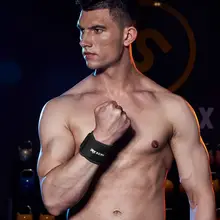 1 шт. браслет Поддержка браслет Вес подъема тренажерный зал наручные Поддержка бандаж ремни обертывания тяжёлая атлетика Бодибилдинг