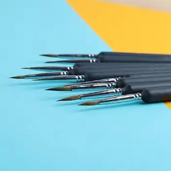

9pcs/set Drawing Hook Line Pen Watercolor Soft Hair Brush Oil Painted Fine Pen Painting Supplies Hand Nylon Art Thin Art Dr G3A7