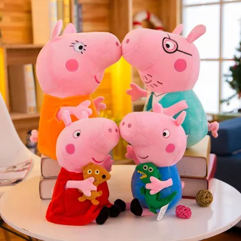 

Original Peppa Pig Plush Doll Peppa Pig Family Anime Figure Stuffed Animals & Plush Toys Special Birthday Gifts for Children