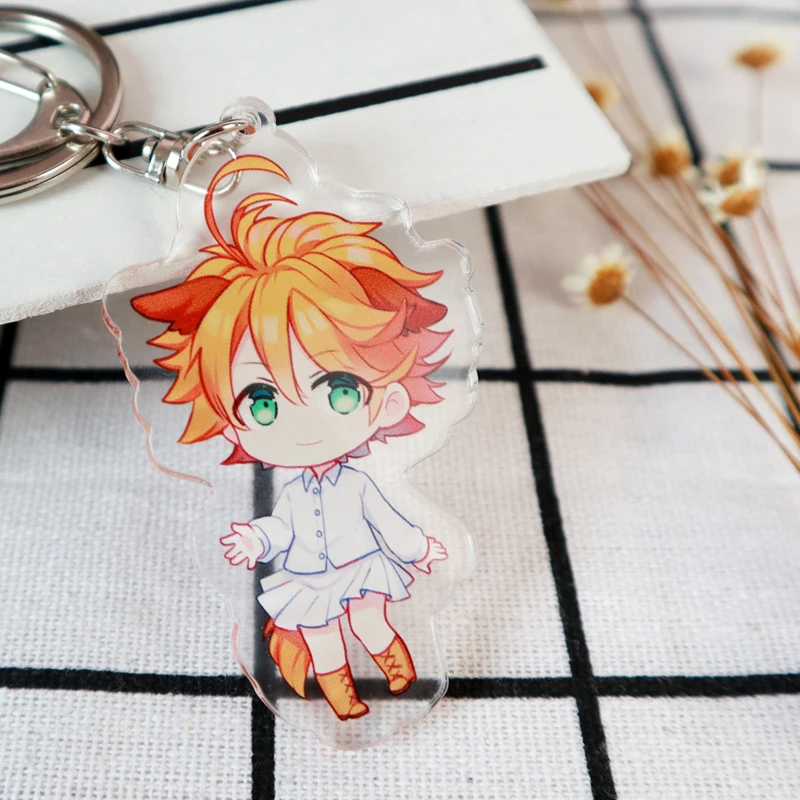 Японский аниме Yakusoku no Neverland обещанный Эмма Норман Рей акриловый брелок для