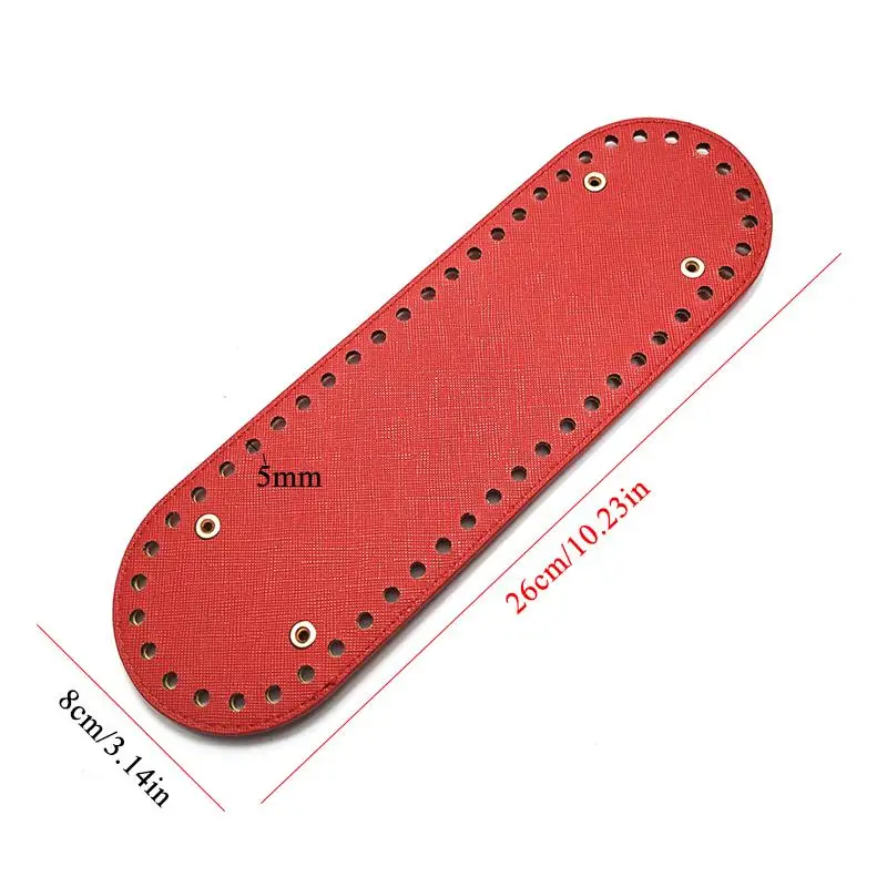 Модная 1 шт. овальная длинная Нижняя сумка для вязания искусственная кожа 42