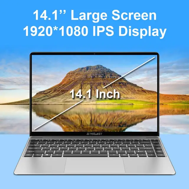 Teclast F7S 14.1" Laptop 1920x1080 IPS Notebook 8GB RAM 128GB ROM SSD Slot Windows 10 Intel Apollo Lake Dual Wifi Thin Computer 3