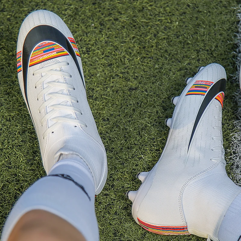 Газоне Крытый Для мужчин Для женщин футбольные бутсы для мини-футбола бутсы хард обучение TF Футбол ботинки спортивные кроссовки размер 35-45