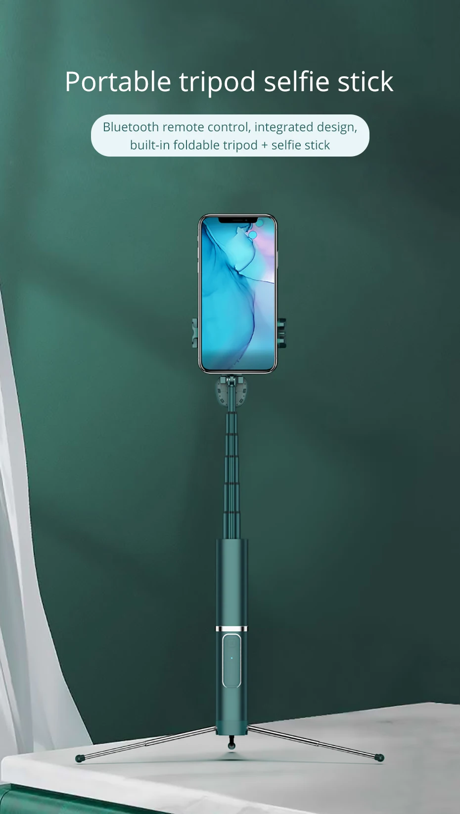 Bonola All Metal Portable Selfie Stick (2)