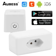 

Abuess Tuya Wifi Smart Socket Arc Automation Plug APP Remote Voice Control Plug Sockets Work With Alexa Home Smart Accessories