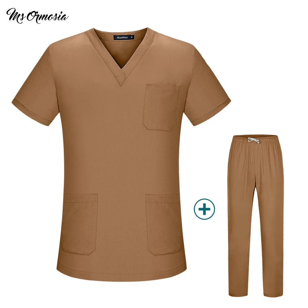 Wholesale High quality scrubs women uniforms Health service work suits Stretch spandex+cotton