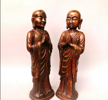 

810 Pure copper, Ananda, Jiaye, Zunzi, bronze statue Moji, Kaye, Sakyamuni, disciple