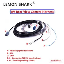 CAR MIB RCD330 AV Rear View Camera RVC Reverse Parking Camera Harness Cable Wires For VW Tiguan Jetta MK6 Passat B7 Touran CAR MIB RCD330 AV Rear View Camera RVC Reverse Parking Camera Harness Cable Wires For VW Tiguan Jetta MK6 Passat B7 Touran