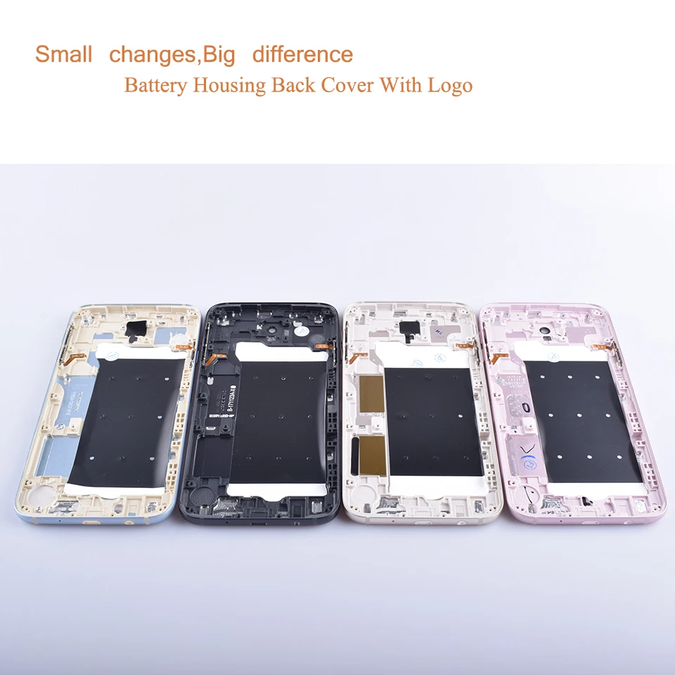 10 шт./лот для samsung Galaxy J7 Pro J730 J730F SM-730F корпус крышка батареи задняя крышка чехол Задняя Дверь Корпус Корпуса