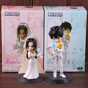 

Anime One Piece Figure Monkey D Luffy Boa Hancock Wedding Ver. Boa Luffy Action Figure PVC Model Toy Dolls 2pcs/set