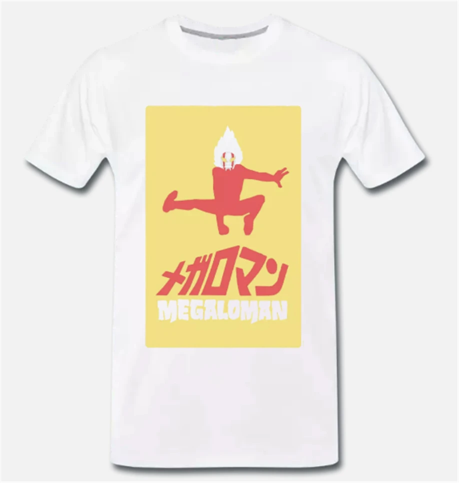 T-Shirt Shirt Megaloman Cardboard Years 80 - 1 S-M-L-Xl Round Neck Tee |