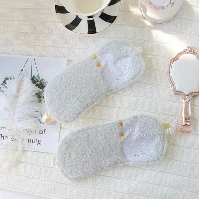 

Cartoon Cute White Swan Eye Patch Sleep Shading Breathable Travel Pajama Protection Eye Patch Eye hu yan zhen