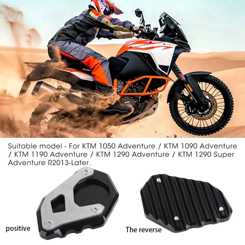 

Kickstand Kick Side Stand Extension Plate Replace for KTM 1050 1090 1190 1290 Adventure 2013-2019