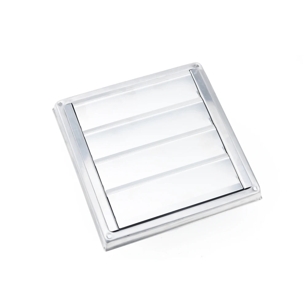 Air Vent Grille 100/125/150mm Stainless Steel Air Vent Duct Grill Wall Square Bathroom
