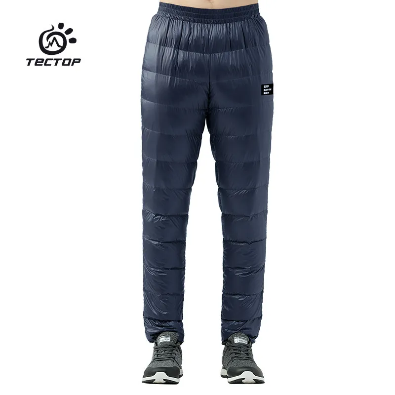 Winter Men's Soft Down Pants Windproof 