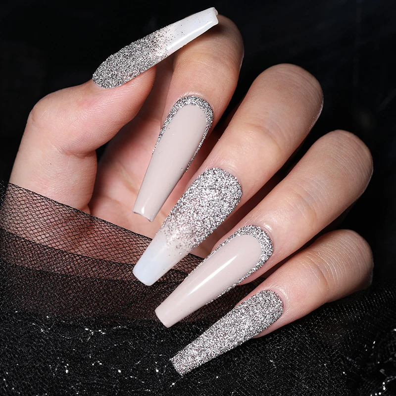 Reflective Glitter Nail Crystal Diamonds Powder Sparkling Auroras Sequins Shiny Pigment iridescent Glass Micro Drill