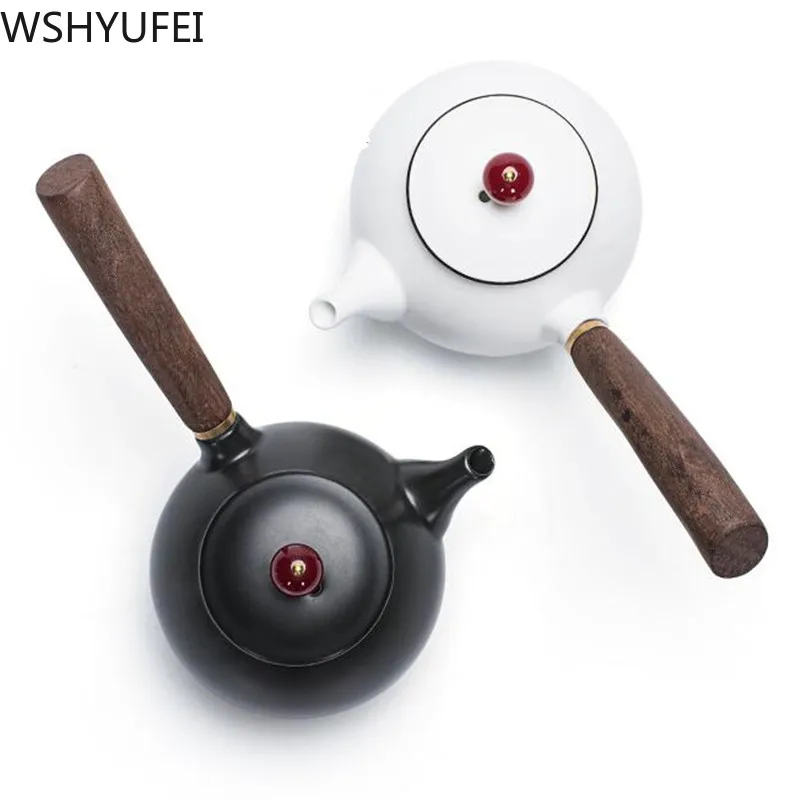 Стильный керамический чайник Dahongpao Kungfu чайный сервиз для путешествий удобный чайный сервиз Бытовая Питьевая утварь WSHYUFEI