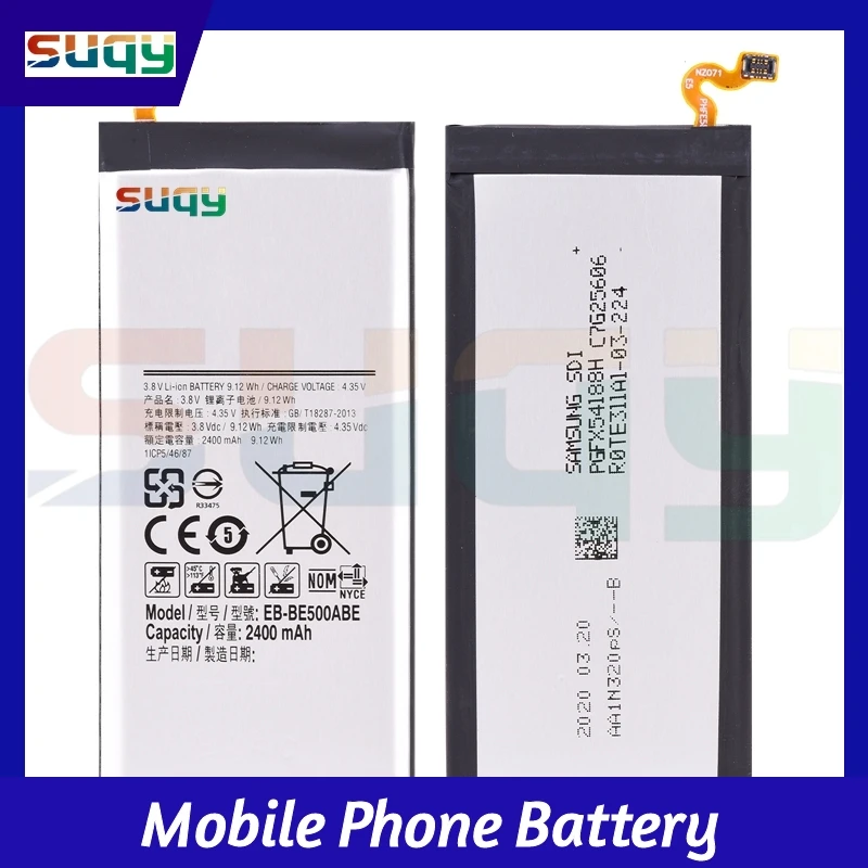 EB-BE500ABE 2400mAh Сменный аккумулятор для Samsung Galaxy E5 E500H E500F SM-E500 Аккумулятор E500H/F E500 |