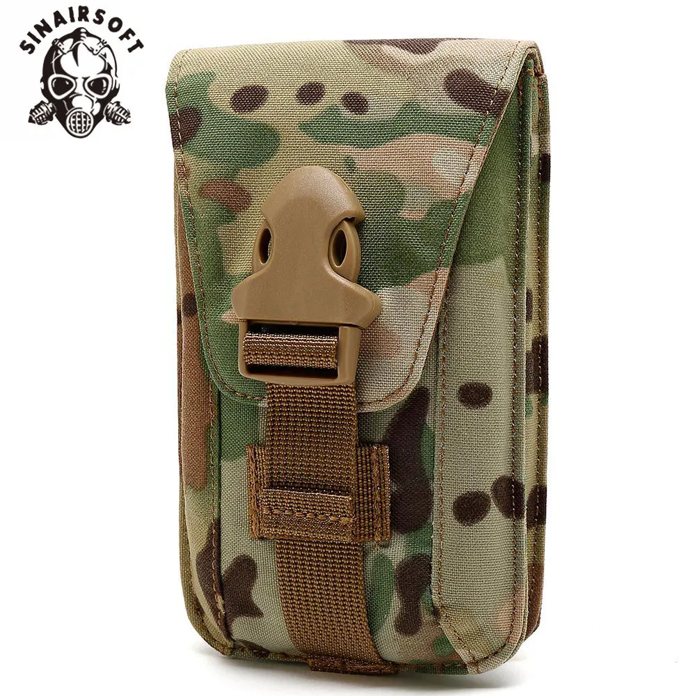5“ Universal Belt Pouch Holster Molle Bag Mobile Phone Case Cover Military Bags 