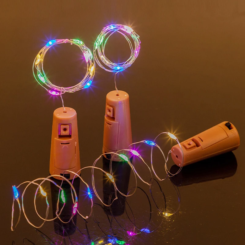 

Battery Box Copper Wire String Light Bottle Cap Bottle Stopper LED String Fairy Lights Waterproof Festival Decorative Light