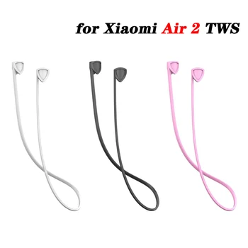 

For Airdots Pro 2 Earphone Strap Anti-lost Silicone Cable String Rope for Xiaomi Air 2 TWS Wireless Bluetooth Headset Accessory