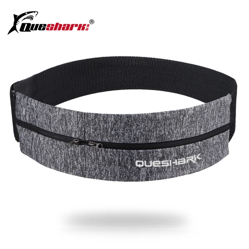 Waistband Wallet Belt-Pack Sport-Bag Queshark Mobile-Phone Gym Running Double-Zipper