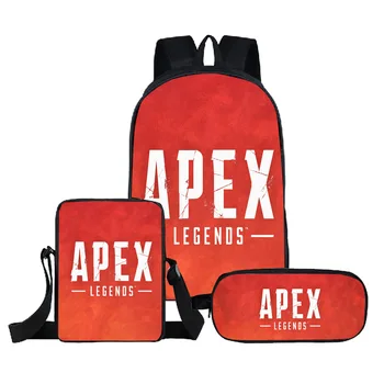 

UPGRADED VERSION Children Primary School Bags for Teenagers APEX Legends Pattern Book Bags Kids 3pcs/set Schoolbags Mochilas