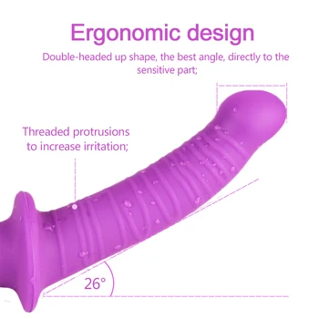 Strapon Dildo Realistic Sex Toys Double Head Soft Silicone Vagina Anal Masturbator Gay Lesbian Adult Sex Toys For Woman Lestbian 2