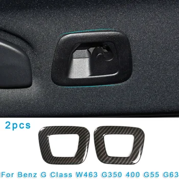 

2pcs Roof Hook Cover For Benz G Class W463 Carbon Fiber Black Replaces