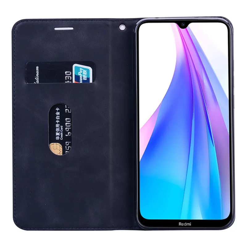xiaomi leather case chain For Xiaomi Redmi 8 Case Leather Wallet Flip Card Holder Phone Case for Xiomi Redmi Note 8 Pro 8T 8A Note 8T 8 Book Magnetic Case xiaomi leather case cover