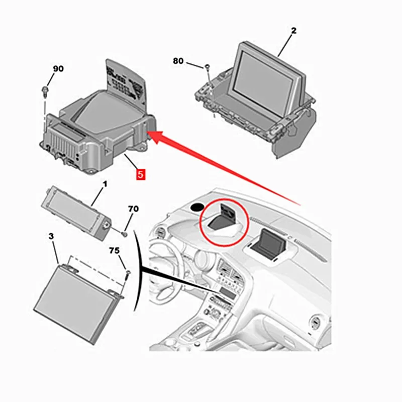 Head Up Display HUD 9808381480 9812525580 FOR Peugeot 308 3008 508 5008 T87