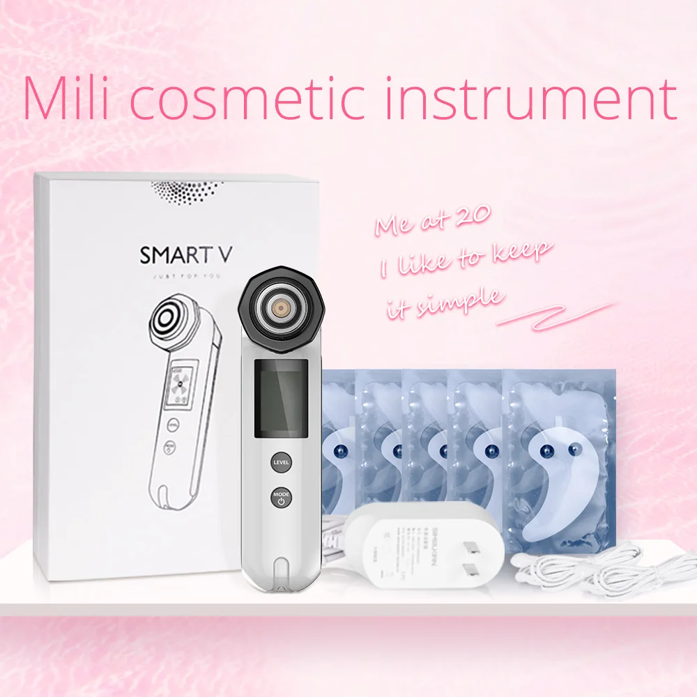 Surebeauty 5 в 1 Вибрирующая светодиодная подсветка Photon RF кожа для лица массажные