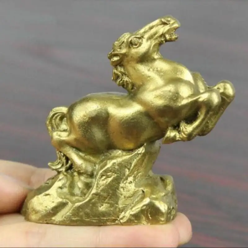 

New brass twelve zodiac horse decorations