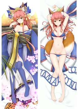 

Japanese Anime Fate/EXTRA FGO sexy girl Tamamo no Mae hugging Body pillowcase Otaku body pillow cover case