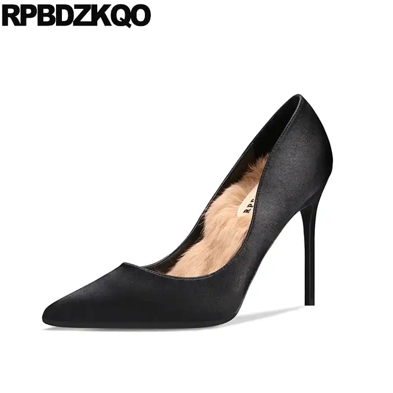 black leather pumps 3 inch heel