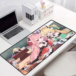 Deskpad azur lane grande tapete do mouse anime teclado acessórios de jogos mesa almofadas computador mousepad bonito tapete computador gamer menina