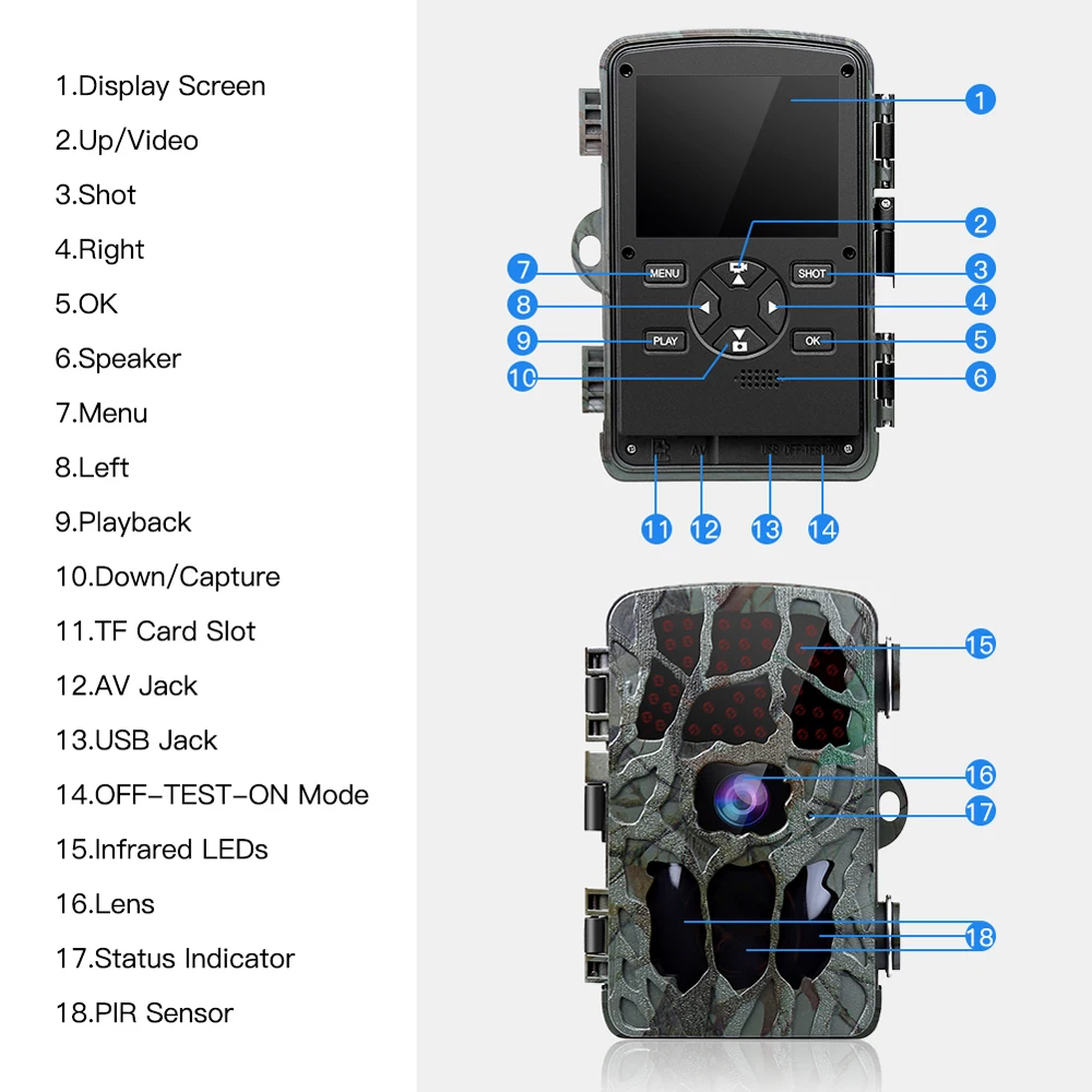 20MP 1080P охотничья камера 0,2 s триггер Дикая камера Скаутинг безопасности охотничья камера s Chasse Scout IP66 4K фото ловушки