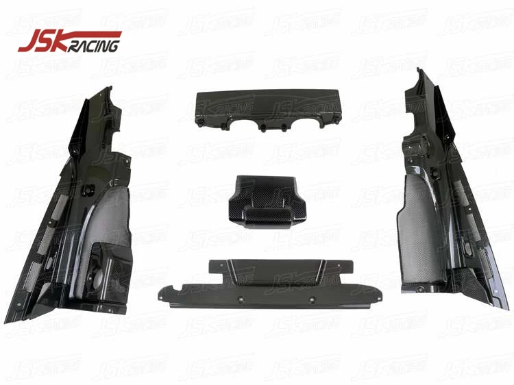 Нижний экран из углеродного волокна 2008 2015 (5 шт.) для AUDI R8 V8 V10 (JSKADR808012)|Амортизаторы|