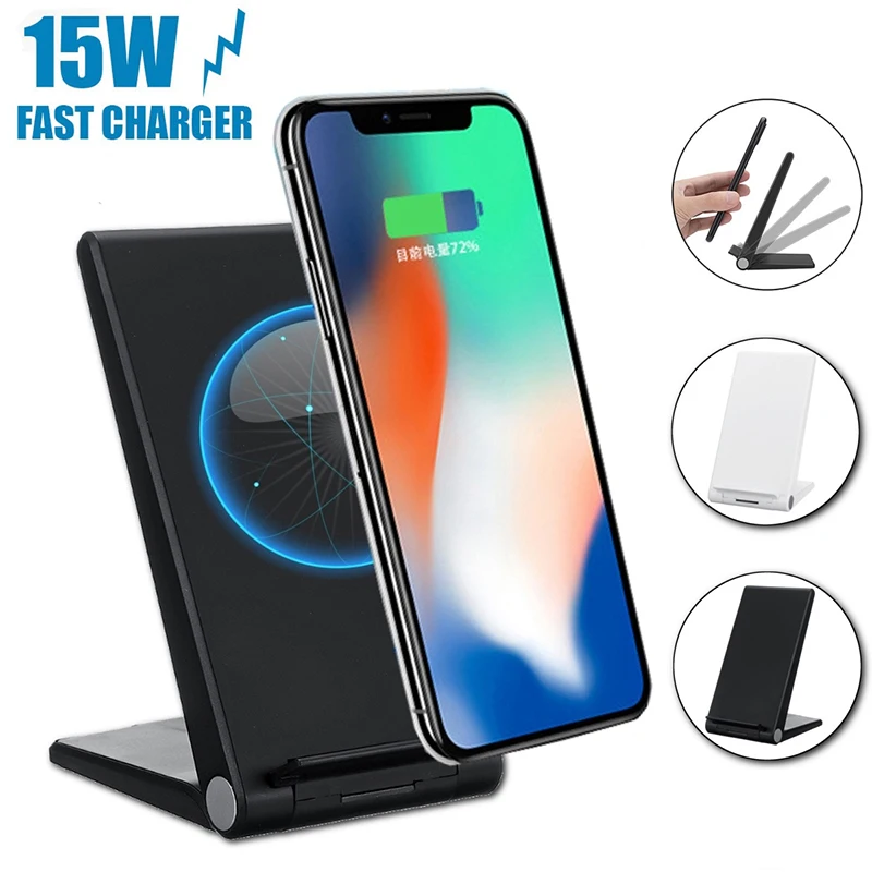 Беспроводное зарядное устройство 15 Вт для iPhone 11 Pro Max XR XS X 8 Plus Chargeur беспроводной для samsung Note10 2 в 1 Подставка для зарядного устройства мобильного телефона