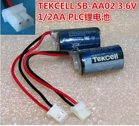 

10pcs SB-AA02 3.6V 1/2AA LS14250 ER14250 PLC Lithium Battery backup Batteries with plugs connectors Free Shipping